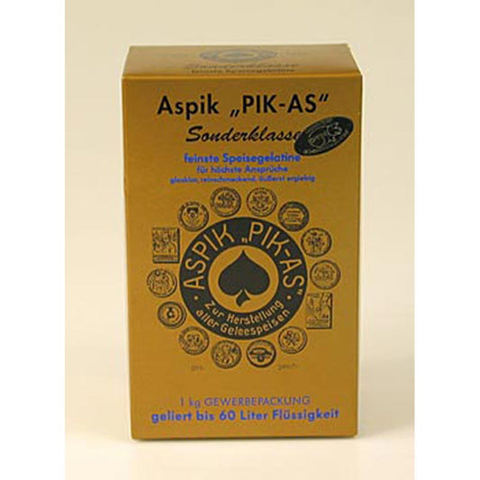 Eetbare gelatine van speciale klasse, Aspic poeder PIK-AS 300 Bloom, 1 kg