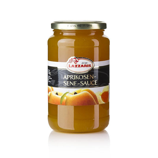 Lazzaris - Abrikozen-mosterdsaus, naar Ticinese wijze, 750 g