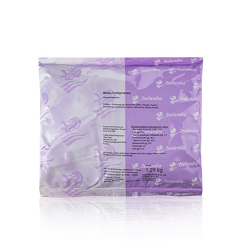 Maanzaadmengsel, gezoet met suiker en honing, 1,25 kg