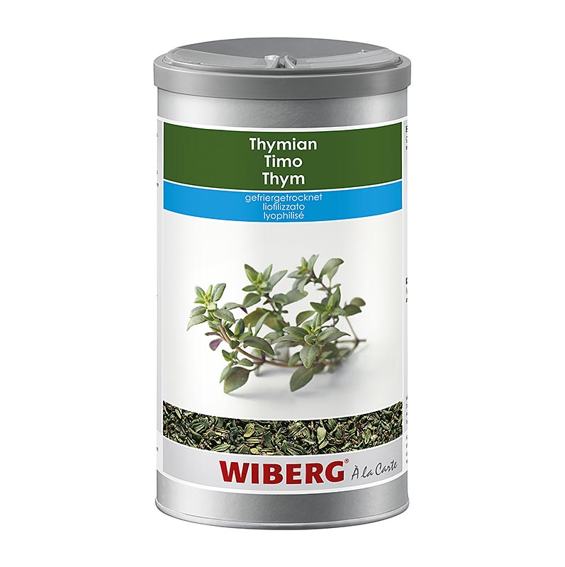 Gevriesdroogde tijm van het merk Wiberg, in een verpakking van 75 gram