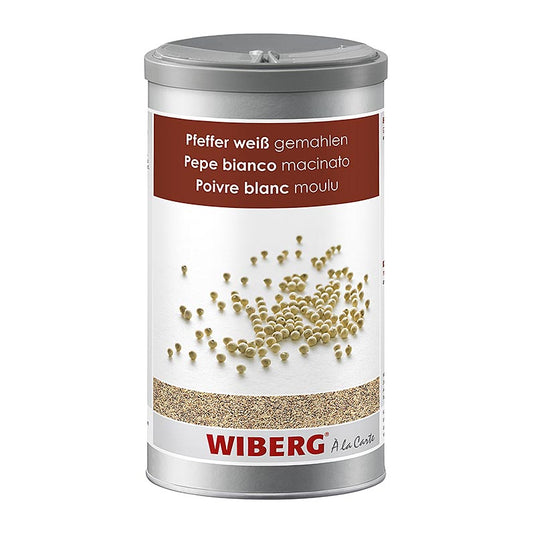 Gemalen Wiberg witte peper van 720 g, perfect voor al uw gerechten