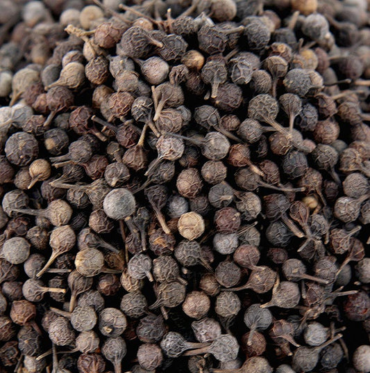 Cubeb peper - Javaanse peper, ook bekend als staartpeper/stengelpeper, 1 kg - Een kilogram verpakking van de populaire Javaanse cubeb peper