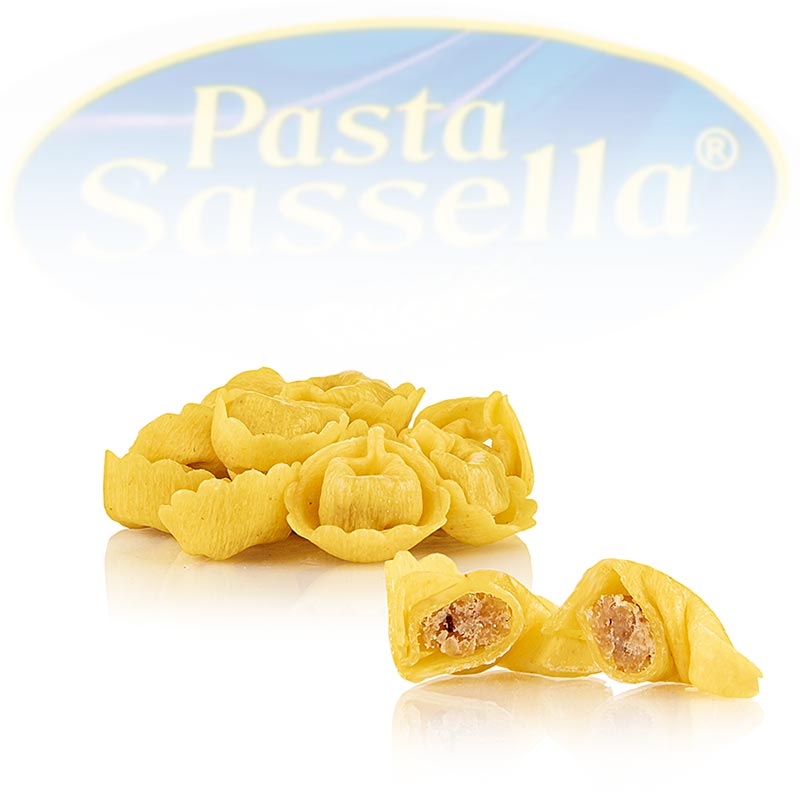 Verse tortellini met vleesvulling (rund- en varkensvlees), Sassella, 500 g
