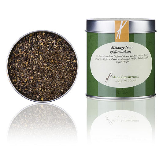 Peper kruidenmix Melange Noir, Altes Gewürzamt, 80 g - Een mix van zwarte peperkruiden van Altes Gewürzamt, 80 g verpakking