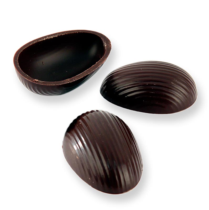 Praline-ei-helften, puur, groot, 44x29 mm, Läderach (Pasen), 462 st