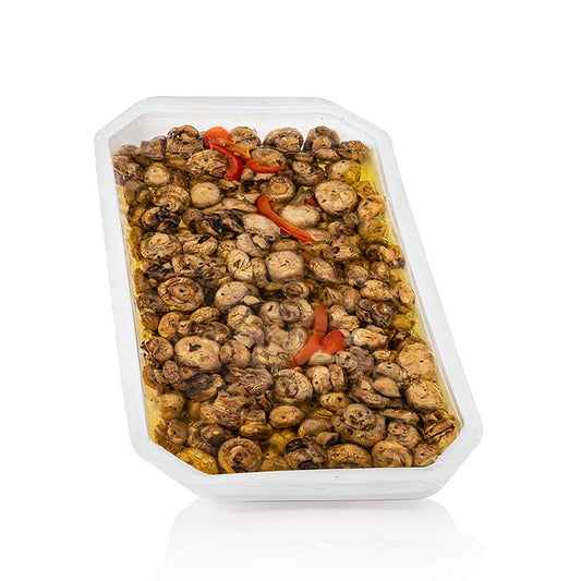 Ingemaakte champignons, gegrild, in zonnebloemolie, 1 kg
