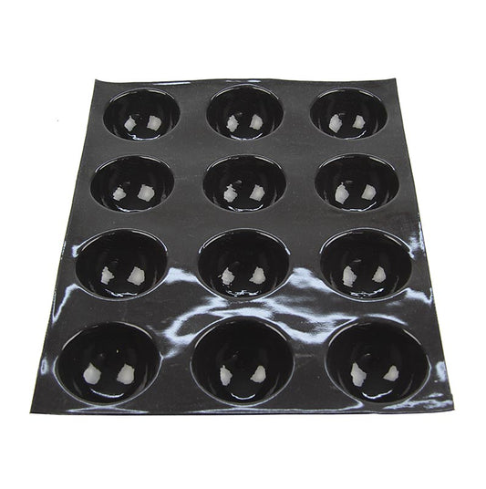 Flexipan mat 40x30cm met 12 halve bollen, elk met een diameter van 70mm en een diepte van 40mm, met een capaciteit van 105ml, genummerd 2268, 1 stuk