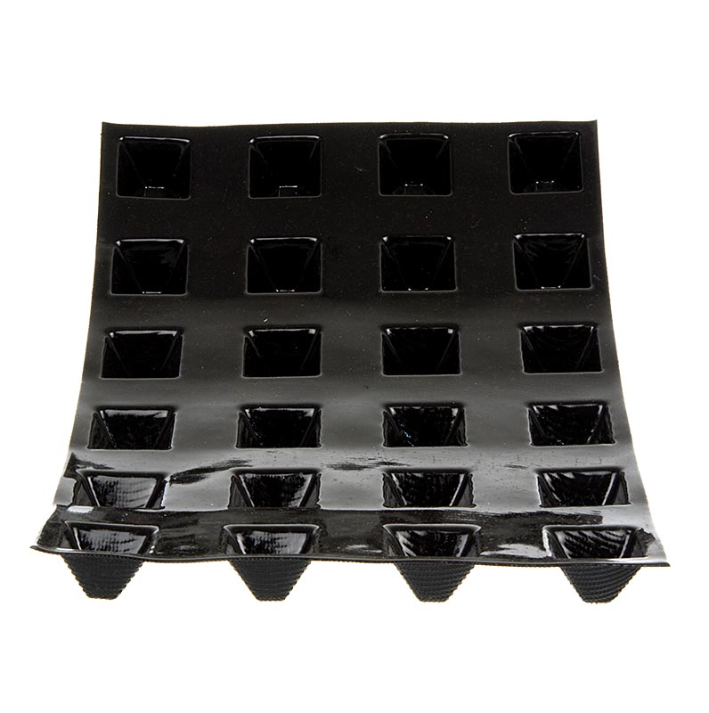 Flexipan mat 40x30cm met 24 minipiramides van 35x35mm en 23mm diep, geschikt voor 15ml, nummer 2562, 1 stuk