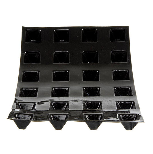 Flexipan mat 40x30cm met 24 minipiramides van 35x35mm en 23mm diep, geschikt voor 15ml, nummer 2562, 1 stuk