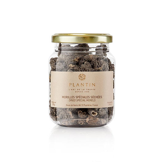 Puntige morieljes van Plantin, specials, verkrijgbaar vanaf ø 3cm, 50 g
