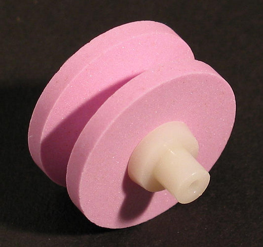 Vervangende stenen rol keramiek 445, voor Mino-Sharp 440/GB+BR, roze, medium, 1 stuk