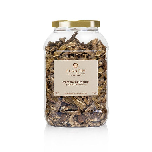 Een afbeelding van een verpakking Eekhoorntjesbrood - Cèpes Standard, 1er Choix, Plantin, 500 g