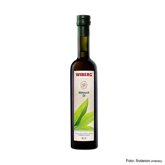 Wiberg wilde knoflookolie, koudgeperste, extra vierge olijfolie met wilde knoflookextract, 500 ml - Gezonde en smaakvolle knoflookolie voor diverse gerechten