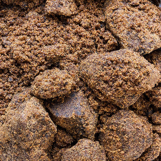 Muscovado suiker, donker, ruwe rietsuiker, karamel- en moutsmaak, Mauritius, 1 kg
