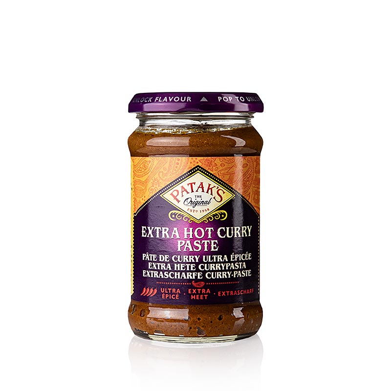 Currypasta "Extra Hot", rood, pittig, Patak´s, 283 g
