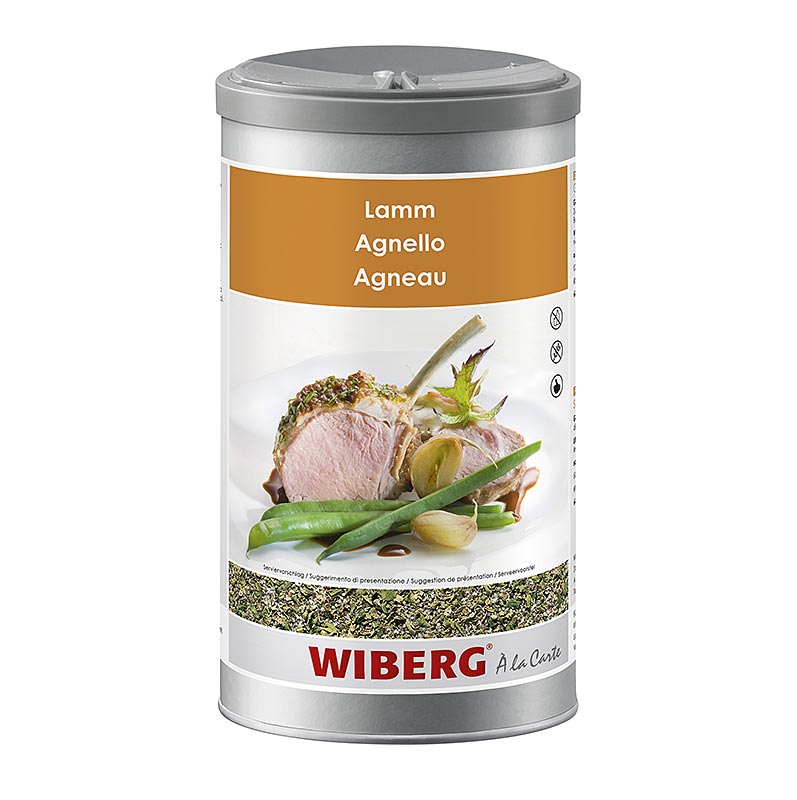 850 gram Wiberg lamskruidenzout, een heerlijke mix van kruiden voor lamsvlees