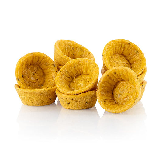 Mini-snacktaartjes, tomaten-basilicumdeeg, rond, ø 4,2 cm, zout, veganistisch, 1,02 kg, 160 st