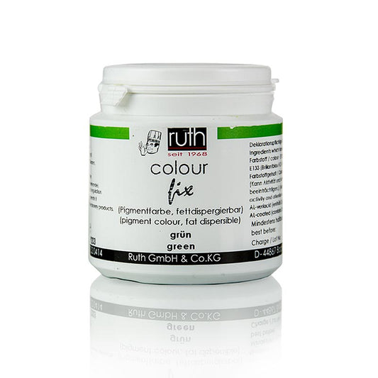 Pigmentkleurstof, groen, vetoplosbaar poeder, 9203, Ruth, 20 g product illustratie
