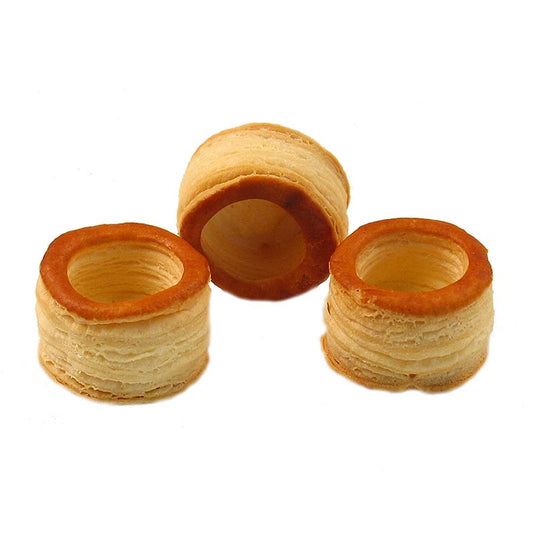 Mini-bladerdeeg-koningin-pasteitjes, ø 3,5 cm, veganistisch, HUG, 1,15 kg, 192 stuks