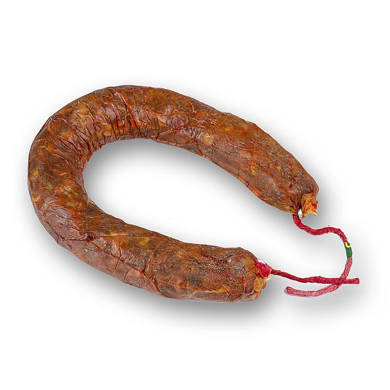 BOS FOOD - Chorizo Heradura Picante, hoefijzervormig, van Iberico-varken, ca. 250 g