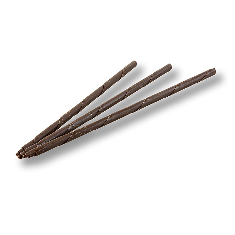 Chocolade sigaren - Panatella, donker, 20cm lang, ø 6mm, 715 g, 110 stuks - Grote donkere chocoladesigaren van 20 cm lang met een diameter van 6mm, verpakt in een doos van 715 g met 110 stuks