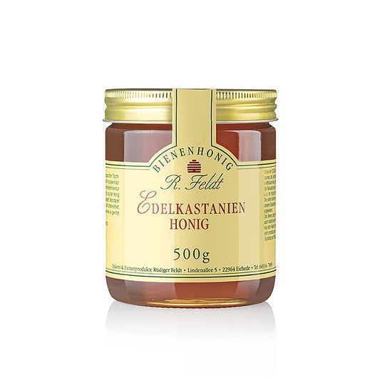 Kastanjehoning, Italië, middenbruin, vloeibaar, licht bitter, 500 g