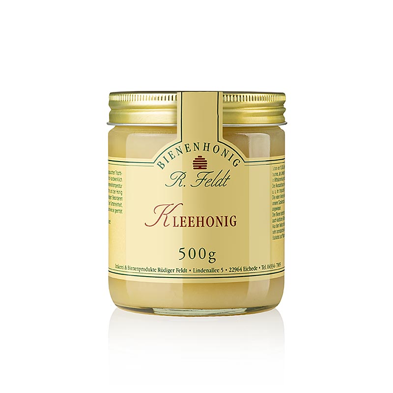 Klaverhoning, Nieuw-Zeeland, wit, smeuïg, lieflijk-mild, fijn kaneelaroma, 500 g