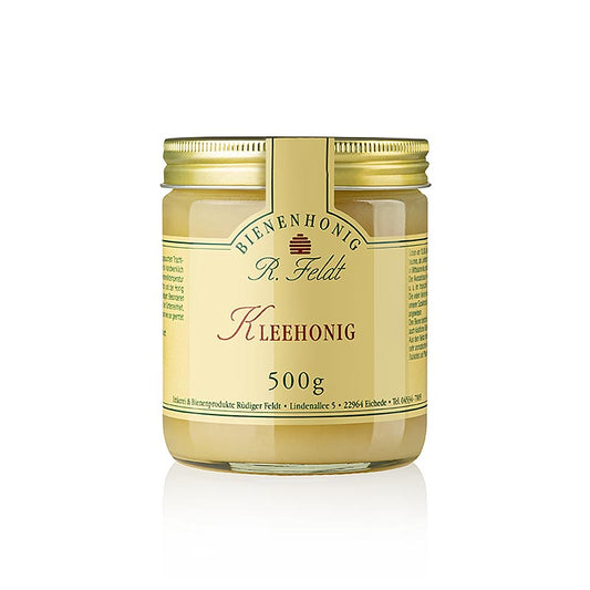 Klaverhoning, Nieuw-Zeeland, wit, smeuïg, lieflijk-mild, fijn kaneelaroma, 500 g