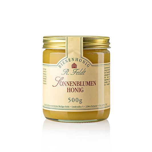 Zonnebloemhoning, zonnegeel, fijn romig, mild aromatisch, 500 g