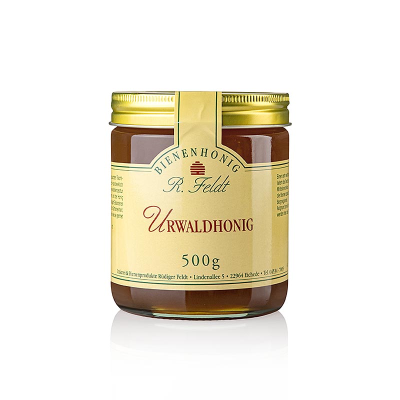 Oerwoudhoning, vloeibaar tot romig, zoet aromatisch, 500 g