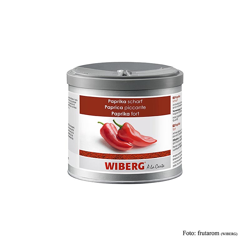Wiberg paprikapoeder, heet, 260 g - Rode paprika poeder van Wiberg, 260 gram verpakking