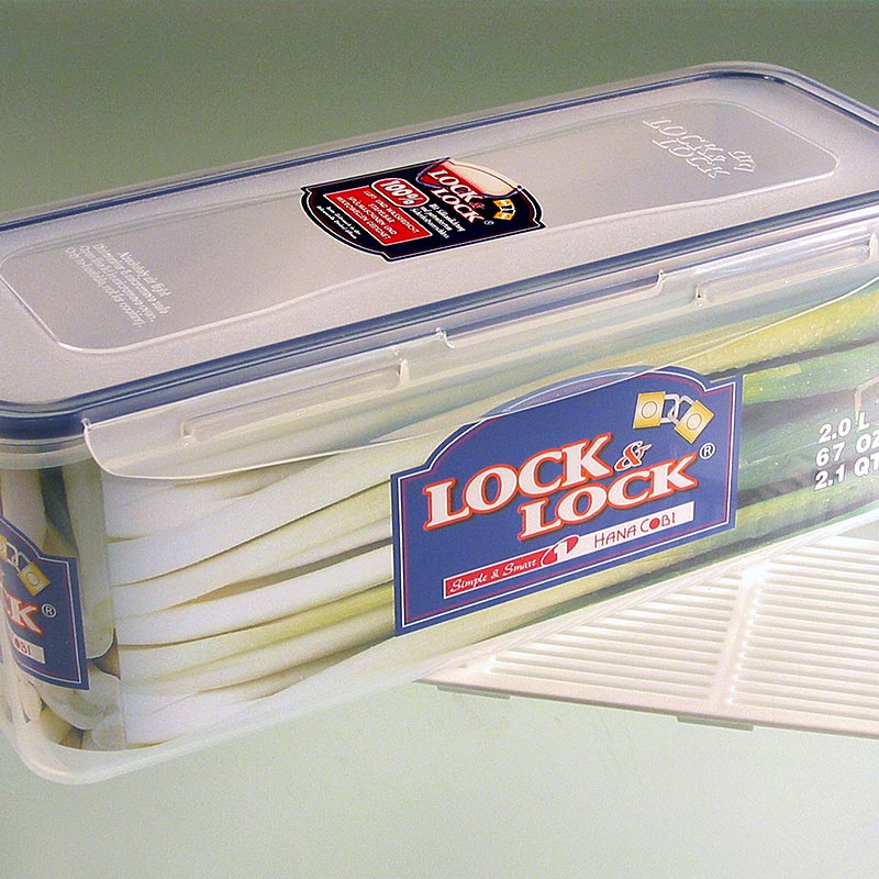 Vershouddoos Lock & Lock, 2,0 l, rechthoekig 279x116x102 mm, met afvoerrooster, 1 stuk