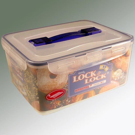 Vershouddoos Lock & Lock, 6,5 l, rechthoekig 294x230x138 mm, met handvat en afvoerrooster, 1 stuk