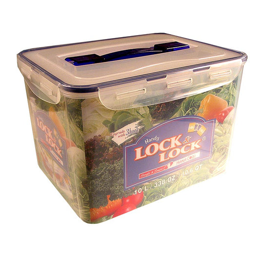 Vershouddoos Lock & Lock, 10,0 l, rechthoekig 294x230x205 mm, met handvat en afvoerrooster, 1 stuk