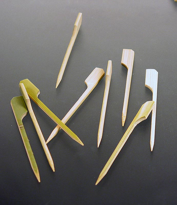 Bamboespiesen, met bladuiteinde, 9 cm, 250 stuks