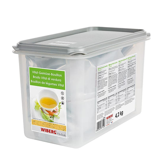 Groentebouillon van Wiberg Vital, geschikt voor 190 liter soep, 4,2 kg