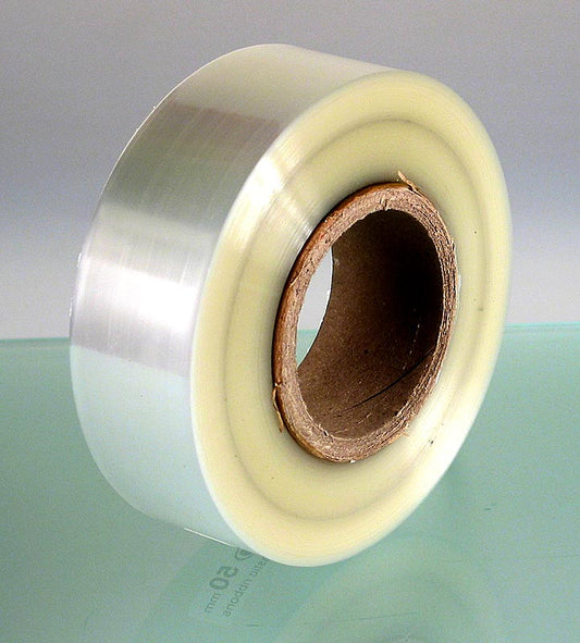 Taartrandfolie van 5 cm hoog op rol, 50µ dikte, 300 m lengte