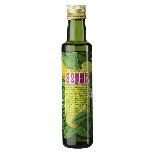 250 ml fles Extra Virgin olijfolie van eerste persing uit Spanje met citroenolie van Asfar