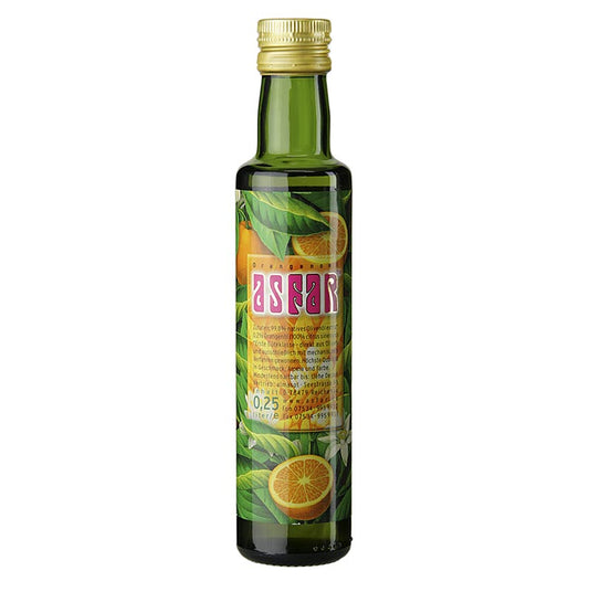 250 ml fles Olijfolie met sinaasappelolie van Asfar uit Spanje, speciale prijs geldig tot 16/08/2024