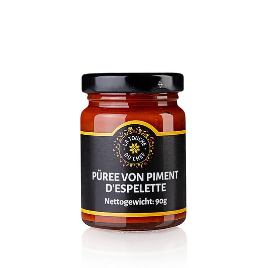 Potje van 90 g Purée de Piment d'Espelette, een puree gemaakt van Franse en Spaanse peper