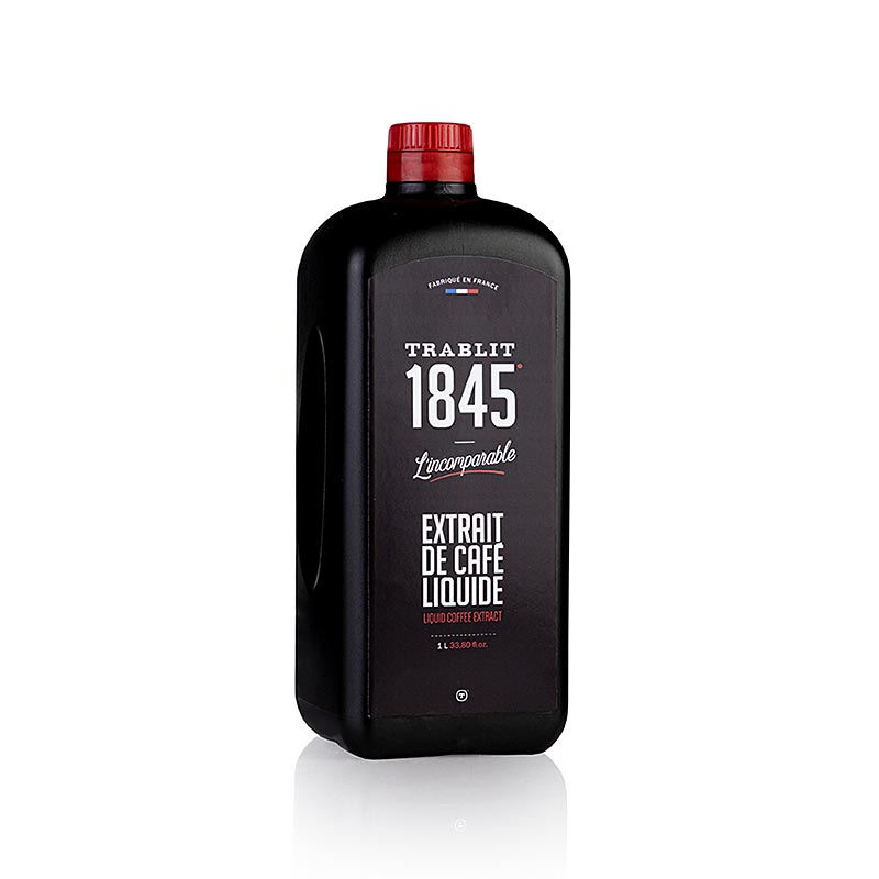 Trablit koffieconcentraat in fles van 1 liter, perfect voor het maken van heerlijke koffiedranken