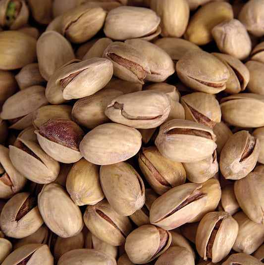 Geroosterde en gezouten pistachenoten in de dop, verpakt in 1 kg verpakking