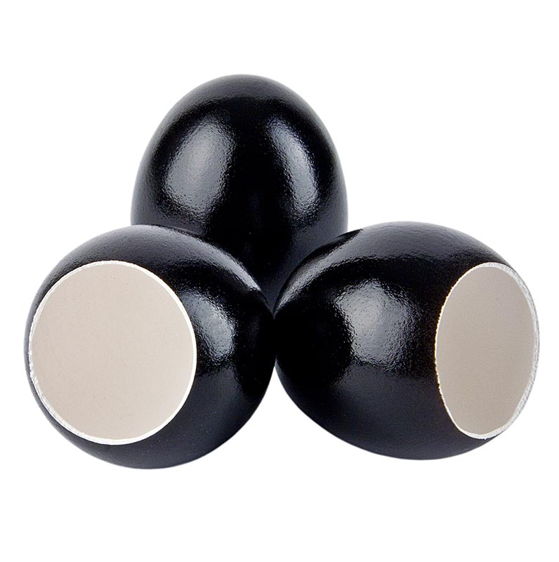 Lege eierschalen, zwart, om te vullen, 120 stuks