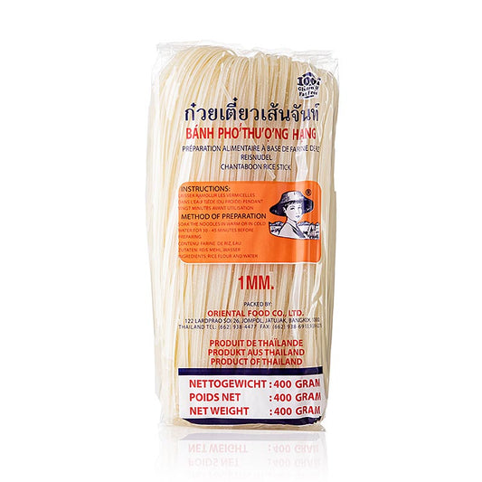 Rijsttagliatelle, 1 mm breed, 400 g