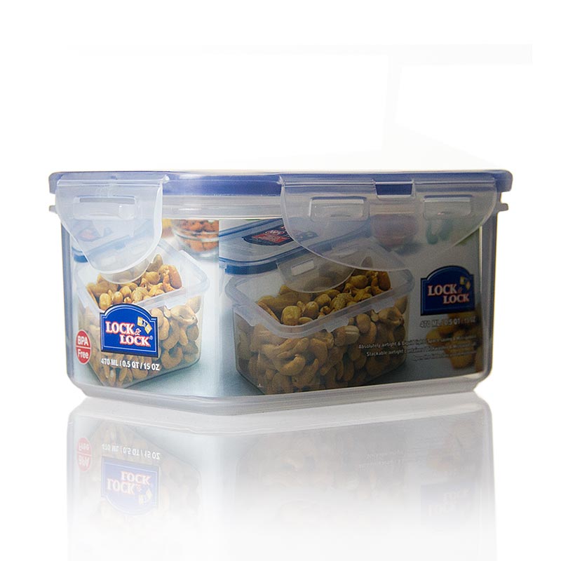 Vershouddoos Lock & Lock, 470 ml, rechthoekig 137 x 104 x 70 mm, 1 stuk