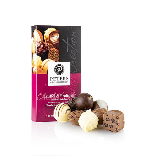 Truffels & pralines - mix, Peters, 100 g, 8 st