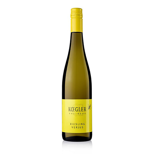 Verjus uit de Rheingau, Koegler Winery, 750 ml - Zuur en fruitig druivensap, perfect voor culinaire toepassingen