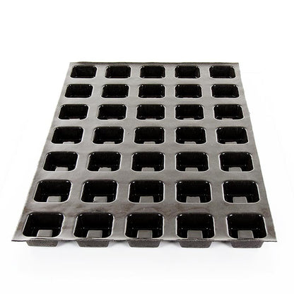 Flexipan mat 60x40 cm, 35 vierkante savarins 56x56 mm, 24 mm diep, 45 ml, nr. 1105, 1 stuk