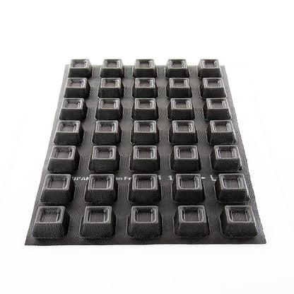 Flexipan mat 60x40 cm, 35 vierkante savarins 56x56 mm, 24 mm diep, 45 ml, nr. 1105, 1 stuk