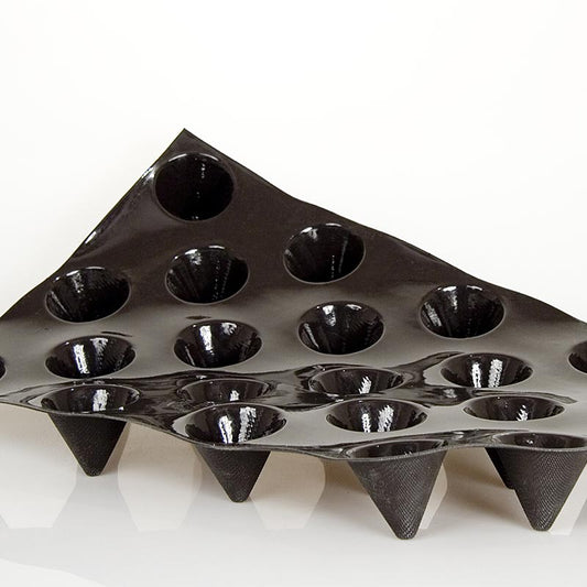 Flexipan mat 60x40cm met 20 kegels, elk met een diameter van 70mm, een diepte van 60mm en een inhoud van 80ml, model Nr1094, 1 stuk